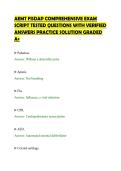AEMT FISDAP COMPREHENSIVE EXAM&NewLine;SCRIPT TESTED QUESTIONS WITH VERIFIED&NewLine;ANSWERS PRACTICE SOLUTION GRADED&NewLine;A&plus;&NewLine;