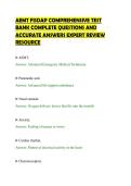 AEMT FISDAP COMPREHENSIVE TEST&NewLine;BANK COMPLETE QUESTIONS AND&NewLine;ACCURATE ANSWERS EXPERT REVIEW&NewLine;RESOURCE