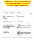 CAMRT chest&comma; abdo&comma; ribs&comma; sternum Exam&NewLine;Questions and Answers with Verified&NewLine;Solutions &vert; Latest Updated 2026