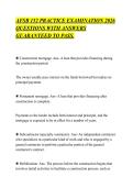 AFSB 152 PRACTICE EXAMINATION 2026&NewLine;QUESTIONS WITH ANSWERS&NewLine;GUARANTEED TO PASS&period;