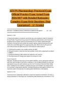 ATI PN Pharmacology Proctored Exam Official Practice Exam Actual Exam 2026&sol;2027 with Detailed Rationales &vert; Complete Exam-Style Questions &vert; Pass Guaranteed &ndash; A&plus; Graded&NewLine;&NewLine;
