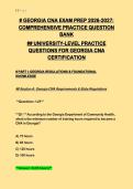 Georgia CNA Exam Prep 2026&colon; 465&plus; Questions&comma; Credentia&sol;NNAAP & DCH Standards