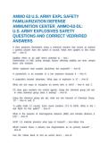 AMMO 63 U&period;S&period; ARMY EXPL SAFETY FAMILIARIZATION DEFENSE AMMUNITION CENTER&lowbar;AMMO-63-DL&colon; U&period;S&period; ARMY EXPLOSIVES SAFETY QUESTIONS AND CORRECT VEDRIFIED ANSWERS