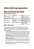 2026&sol;2027 Wales Field Crop Applicator Elite Universal Test Bank&colon; 19&plus; Advanced Regulatory & Calibration Questions