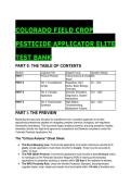 2026&sol;2027 Elite Colorado Field Crop Pesticide Applicator Test Bank &ndash; 19&plus; Advanced Q&A Mastery Modules