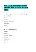 BQA ACTUAL TEST QUESTIONS AND&NewLine;ANSWERS WITH DETAILED SOLUTION&NewLine;GUIDE