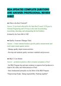 BQA UPDATED COMPLETE QUESTIONS&NewLine;AND ANSWERS PROFESSIONAL REVIEW&NewLine;SHEET