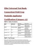 2026&sol;2027 Elite Connecticut Field Crop Pesticide Applicator Exam Prep &lpar;Category 1A&rpar; &ndash; 19&plus; Point Verified Study Bank