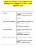 cardio pt 2 Ultimate Exam Questions and&NewLine;Answers with Verified Solutions &vert; Latest&NewLine;Updated 2026
