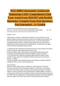 WGU D488 Cybersecurity Architecture Engineering CASP&plus; Comprehensive Final Exam Actual Exam 2026&sol;2027 with Detailed Rationales &vert; Complete Exam-Style Questions &vert; Pass Guaranteed &ndash; A&plus; Graded&NewLine;&NewLine;