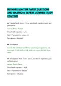 BUSMHR 3200 TEST PAPER QUESTIONS&NewLine;AND SOLUTIONS EXPERT VERIFIED STUDY&NewLine;CONTENT