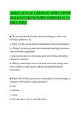 AHLEI ACTUAL CERTIFICATION PAPER&NewLine;2026 QUESTIONS WITH ANSWERS FULL&NewLine;SOLUTION&period;&NewLine;