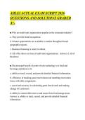 AHLEI ACTUAL EXAM SCRIPT 2026&NewLine;QUESTIONS AND SOLUTIONS GRADED&NewLine;A&plus;&period;