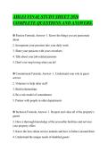 AHLEI FINAL STUDY SHEET 2026&NewLine;COMPLETE QUESTIONS AND ANSWERS