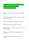 AHLEI PRACTICE EXAMINATION 2026&NewLine;QUESTIONS WITH ANSWERS&NewLine;GUARANTEED TO PASS&period;