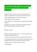 AHLEI REVIEW 2026 COMPREHENSIVE&NewLine;EXAMINATION SET UPDATED 100&percnt;&NewLine;CORRECT&period;&NewLine;