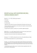 NR 509 Final Exam WITH QUESTIONS AND WELL&NewLine;VERIFIED ANSWERS 2026&excl;&excl;&excl;&excl;