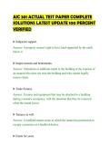 AIC 301 ACTUAL TEST PAPER COMPLETE&NewLine;SOLUTIONS LATEST UPDATE 100 PERCENT&NewLine;VERIFIED