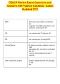 CDASA Review Exam Questions and&NewLine;Answers with Verified Solutions &vert; Latest&NewLine;Updated 2026