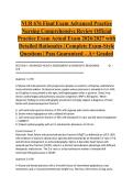 NUR 676 Final Exam Advanced Practice Nursing Comprehensive Review Official Practice Exam Actual Exam 2026&sol;2027 with Detailed Rationales &vert; Complete Exam-Style Questions &vert; Pass Guaranteed &ndash; A&plus; Graded&NewLine;&NewLine;