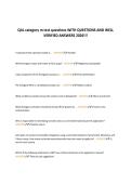 QAL category m test questions WITH QUESTIONS AND WELL&NewLine;VERIFIED ANSWERS 2026&excl;&excl;&excl;&NewLine;