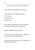 Primerica Life Insurance Exam Prep- Chapter 1 Intro to Life Insurance Questions and Answers with Complete Solutions UPDATED&excl;&excl;&excl;&period;