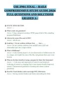 CSE 3901 FINAL &ndash; RAILS&NewLine;COMPREHENSIVE STUDY GUIDE 2026&NewLine;FULL QUESTIONS AND SOLUTIONS&NewLine;GRADED A&plus;&NewLine;