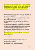 DAVIES SPI REVIEW NEWEST ACTUAL COMPLETE TEST &NewLine;BANK EXAM STUDY GUIDE &ndash; EXPERT WITH COMPLETE &NewLine;QUESTIONS AND ANSWERS &sol;&sol;VERIFIED&sol;&sol;GRADED &NewLine;A&plus;&sol;&sol;FOR GUARANTEED PASS &vert; NEWEST UPDATE&comma;