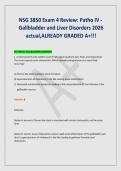 NSG 3850 Exam 4 Review&colon; Patho IV -&NewLine;Gallbladder and Liver Disorders 2026&NewLine;actual&comma;ALREADY GRADED A&plus;&excl;&excl;&excl;