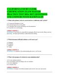 CALIFORNIA COURT CLERK &NewLine;CERTIFICATION EXAM MASTER &NewLine;PRACTICE TEST 2026&ndash;2027&vert; QUESTIONS &NewLine;AND ANSWERS WITH RATIONALES 