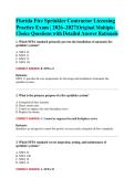 Florida Fire Sprinkler Contractor Licensing &NewLine;Practice Exam &vert; 2026&ndash;2027&vert;Original Multiple&NewLine;Choice Questions with Detailed Answer Rationale