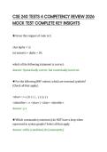 CSE 240 TESTS 4 COMPETENCY REVIEW 2026&NewLine;MOCK TEST COMPLETE KEY INSIGHTS&NewLine;