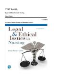 Test Bank for Legal & Ethical Issues in Nursing 7th Edition by Ginny Wacker Guido &vert; Complete Exam Questions&comma; Answers & Rationales