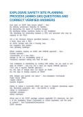 EXPLOSIVE SAFETY SITE PLANNING PROCESS &lpar;AMMO-100&rpar; QUESTIONS AND CORRECT VERIFIED ANSWERS