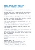 AMMO TEST 63 QUESTIONS AND CORRECT VERIFIED ANSWERS