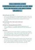 CSIA CERTIFICATION&NewLine;COMPREHENSIVE STUDY GUIDE 2026&NewLine;FULL QUESTIONS AND SOLUTIONS&NewLine;GRADED A&plus;&NewLine;