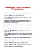 ECN 104 Finals 7-13 Terms Exam Questions With Verified Answers