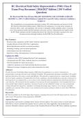 BC Electrical Field Safety Representative &lpar;FSR&rpar; Class B&NewLine;Exam Prep Document &vert; 2026&sol;2027 Edition &vert; 250 Verified&NewLine;Questions