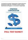 &NewLine;Test Bank for Strategic Compensation A Human Resource Management Approach&comma; 11th Edition Author&colon; Joseph J&period; Martocchio ALL Chapters 1-14 Covered A&plus; Study Guide&NewLine;