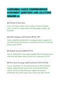 CARRABBAS SAUCE COMPREHENSIVE&NewLine;ASSESSMENT QUESTIONS AND SOLUTIONS&NewLine;GRADED A&plus;