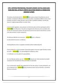 CPFA -CERTIFIED PROFESSIONAL FIDUCIARY ADVISOR &vert;ACTUAL EXAM QUESTIONS AND WELL DETAILED VERIFIED SOLUTIONS&vert;GRADED A&plus;&vert;BRAND NEW 2026&sol;2027 UPDATE