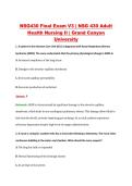NSG430 Final Exam V3 &vert; NSG 430 Adult &NewLine;Health Nursing II &vert; Grand Canyon &NewLine;University