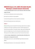 NSG430 Exam 4 V1&ndash;V3 &vert; Adult Health Nursing II &vert; Grand Canyon University &vert; Q&A with Rationale &lpar;NSG 430 Exam 4&rpar;