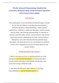 NR 565 Advanced Pharmacology Chamberlain University &lpar;Midterm&rpar; Study Guide & Practice Questions with Answers latest update