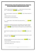 FRESENIUS NURSE &vert;ACTUAL EXAM QUESTIONS AND WELL DETAILED VERIFIED SOLUTIONS&vert;GRADED A&plus;&vert;BRAND NEW 2026&sol;2027 UPDATE