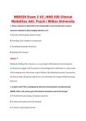 NSG526 Exam 3 V1&ndash;V3 &vert; Clinical Modalities Adv&period; Psych &vert; Wilkes University &vert; Q&A with Rationale &lpar;NSG 526 Exam 3&rpar;