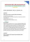 AHIP Exam Latest &lpar;2025&sol;2026&rpar; &vert; 50 Questions and Correct Answers &vert; Graded A&plus; AHIP Medicare Training Prep&colon; 50 Question Exam with Detailed Answer Keys &lpar;2025&sol;2026&rpar;
