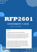 RFP2601 Assignment 2 2026 - Distinction &vert; Due 7 July 2026