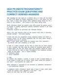 HESI PN OBSTETRICS&sol;MATERNITY PRACTICE EXAM QUESTIONS AND CORRECT VERIFIED ANSWERS