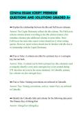 CDW110 EXAM SCRIPT PREMIUM&NewLine;QUESTIONS AND SOLUTIONS GRADED A&plus;